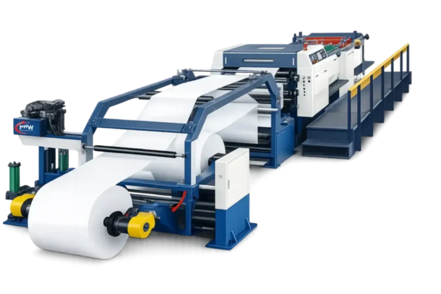 Paper Roll to Sheet Cutting Machine with Printing Attachment Paper Roll to Sheet Cutting Machine with Printing Attachment