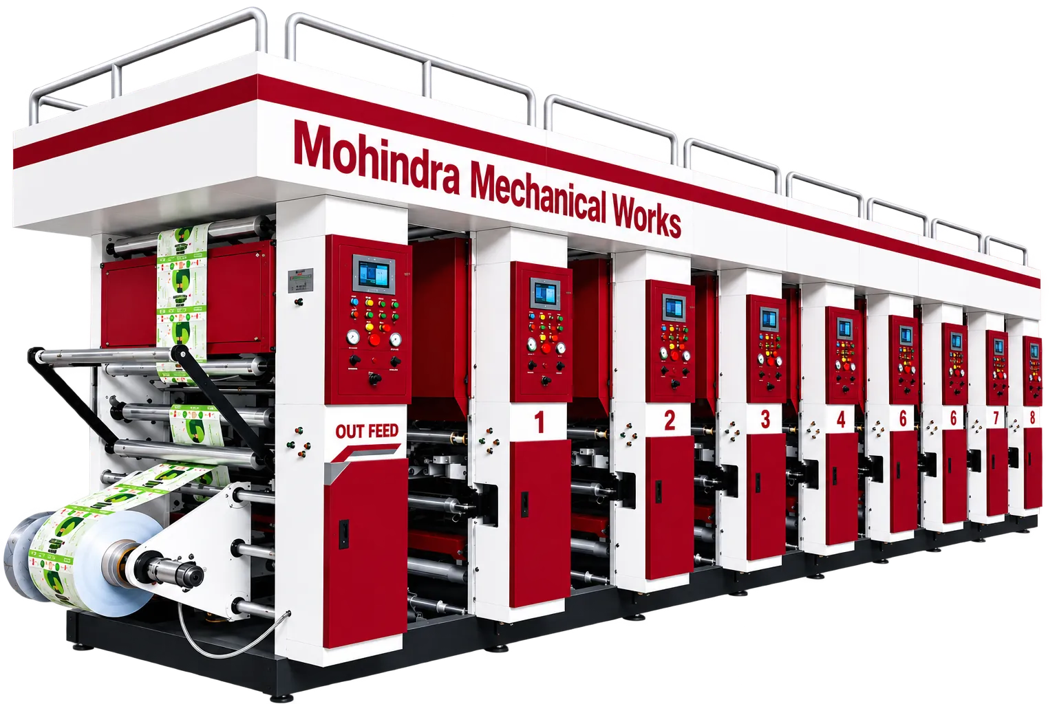 Shaftless Rotogravure Printing Machine