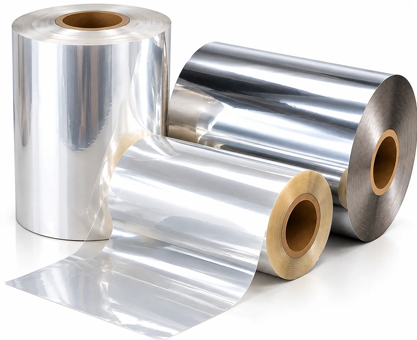 Laminated BOPP and MetPET film rolls Laminated BOPP and MetPET film rolls