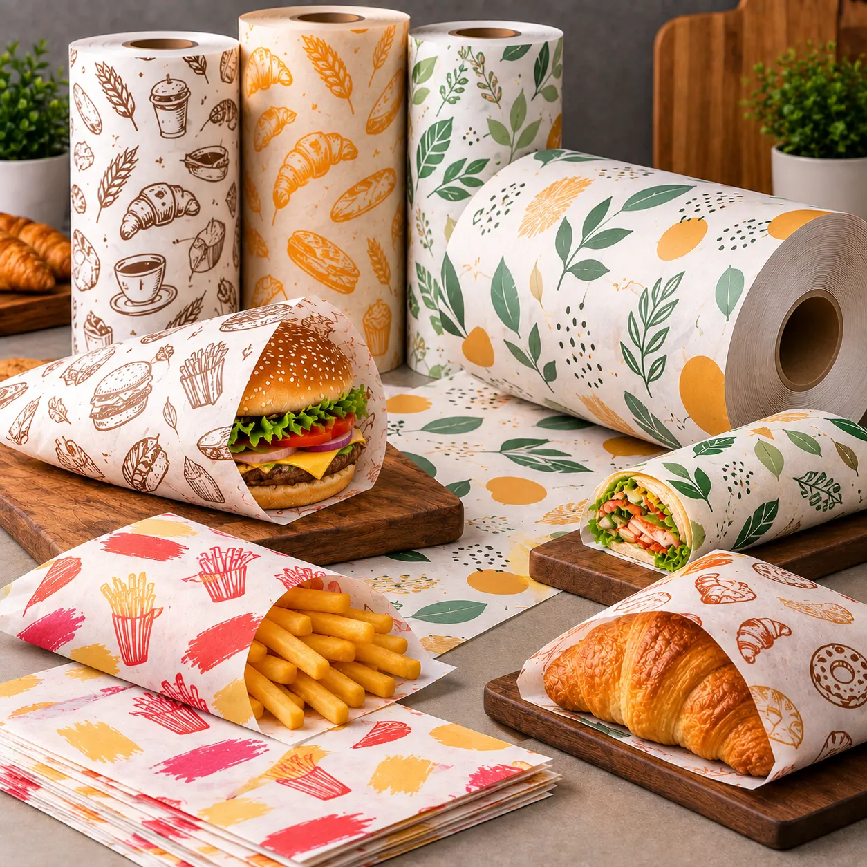 Butter Paper Printing and Rewinding Machine application 3 Butter Paper Printing and Rewinding Machine application 3
