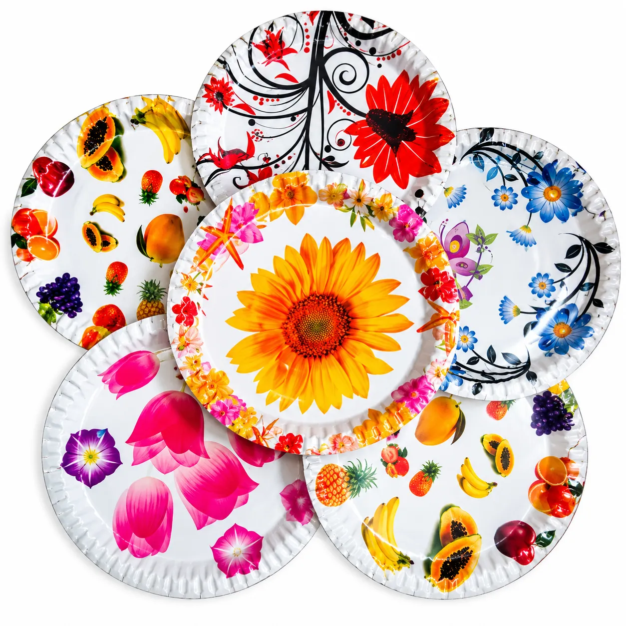 Colour paper plate online production Colour paper plate online production