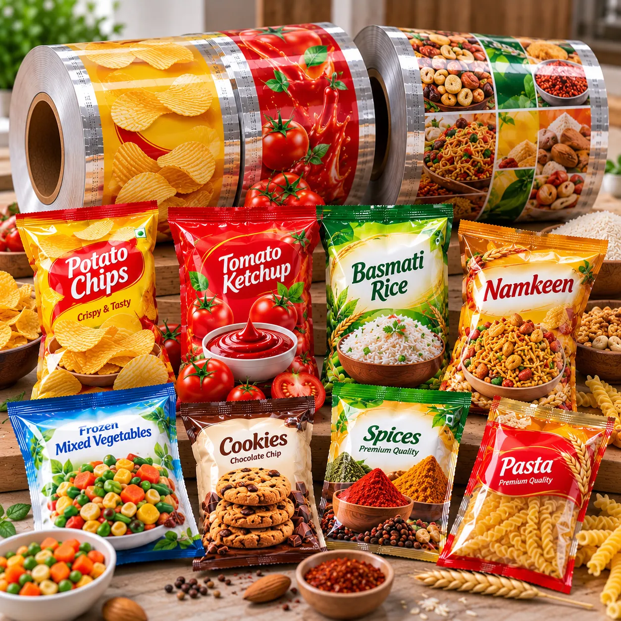 Foil laminated packaging