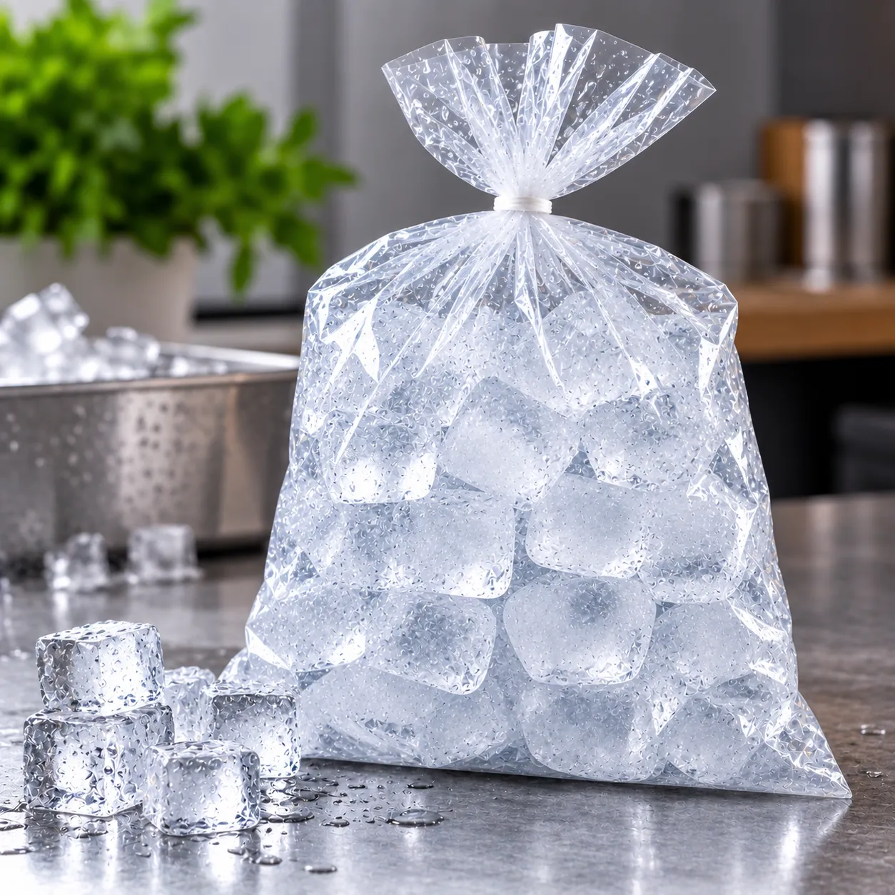 Ice Bag Side Seal Bag Making Machine application 3