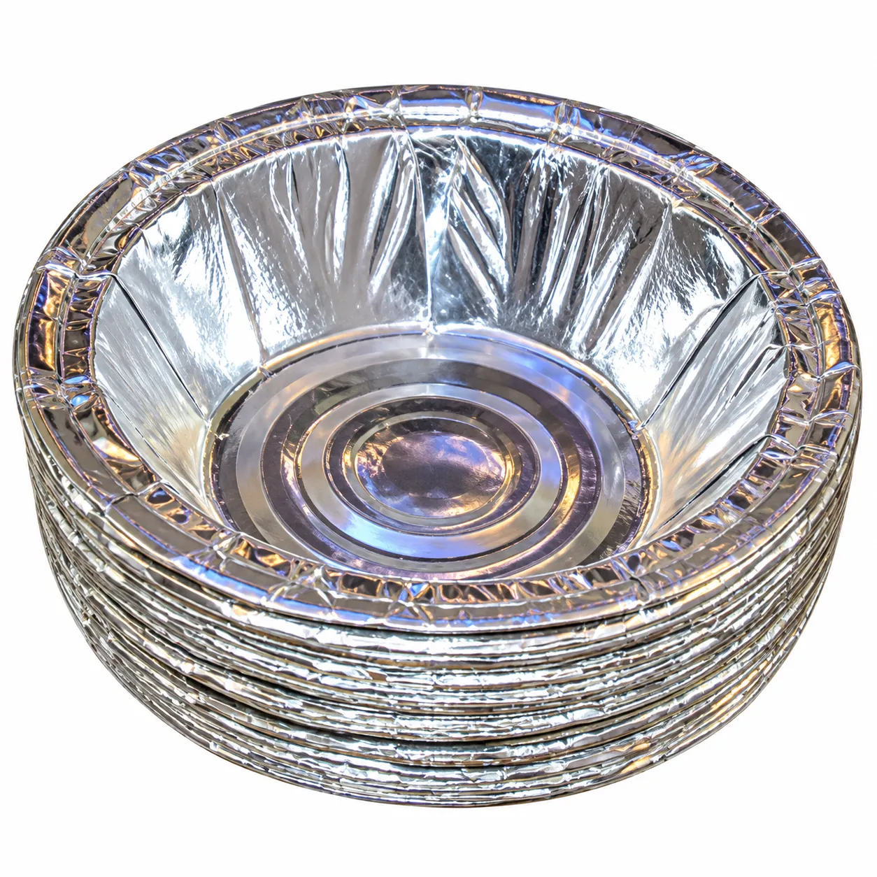 Laminated silver foil paper plates Laminated silver foil paper plates