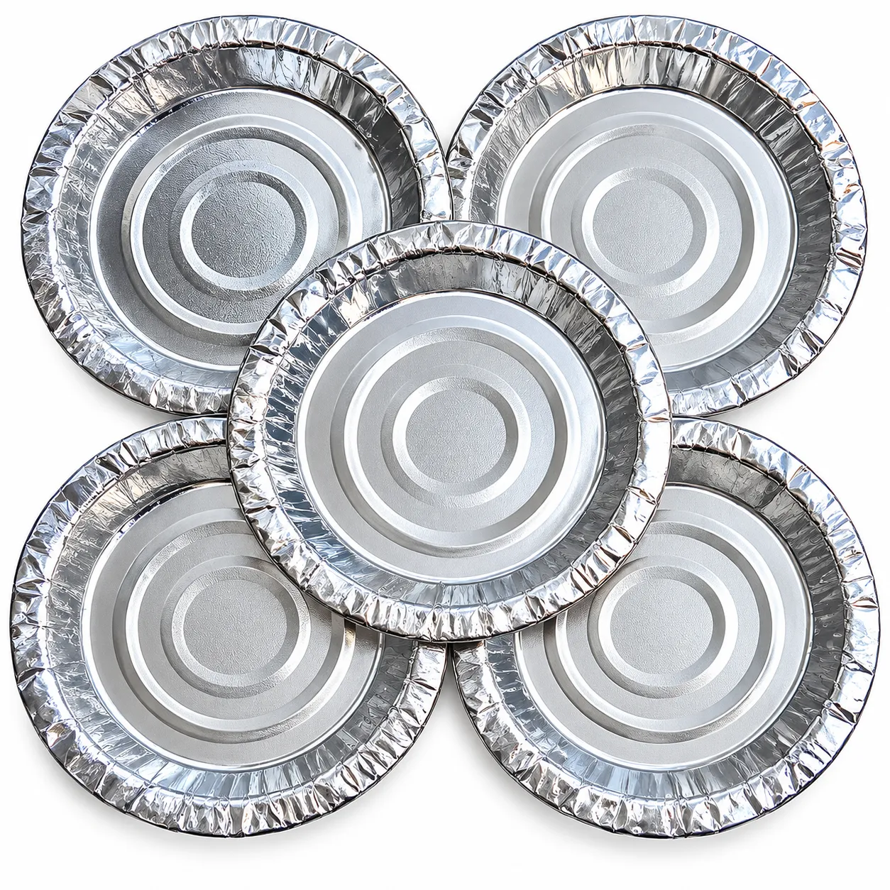 Silver foil plate production Silver foil plate production