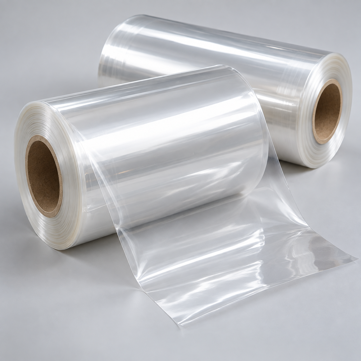 Finished transparent film